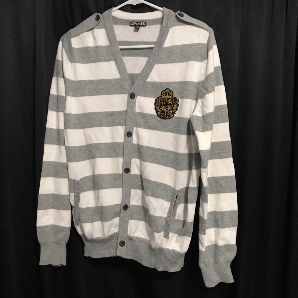 Express Striped Cardigan